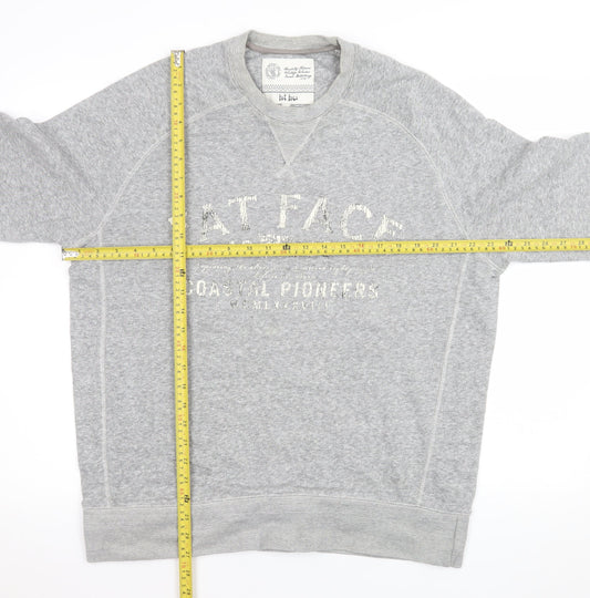 Fat Face Men's Grey Cotton Crew Neck Sweatshirt L