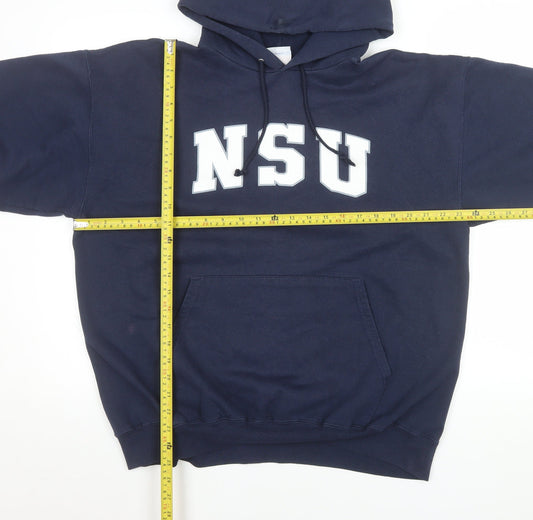 Champion Men's Blue NSU Pullover Hoodie Size L College Fleece