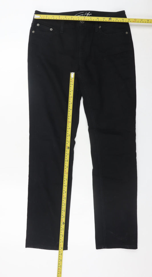Tommy Hilfiger Women’s Black Slim Straight Jeans Size 10 28/30
