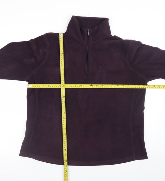 GAP Women's Purple Fleece 1/4 Zip Pullover Sweatshirt Size XL