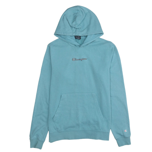 Champion Girls Blue 2XL Pullover Hoodie with Logo Front Pocket