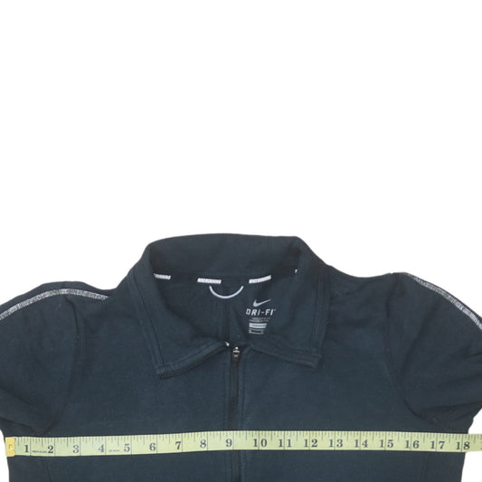 Nike Women Black Dri-FIT Full Zip Hoodie Jacket M Running