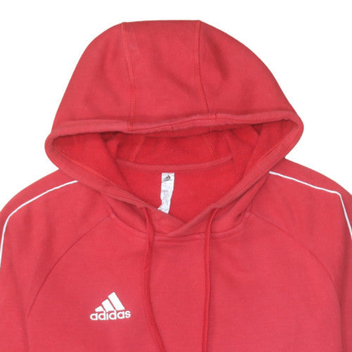 Additional view of Adidas Men's Red Pullover Hoodie, size M, Sports Fleece Sweatshirt