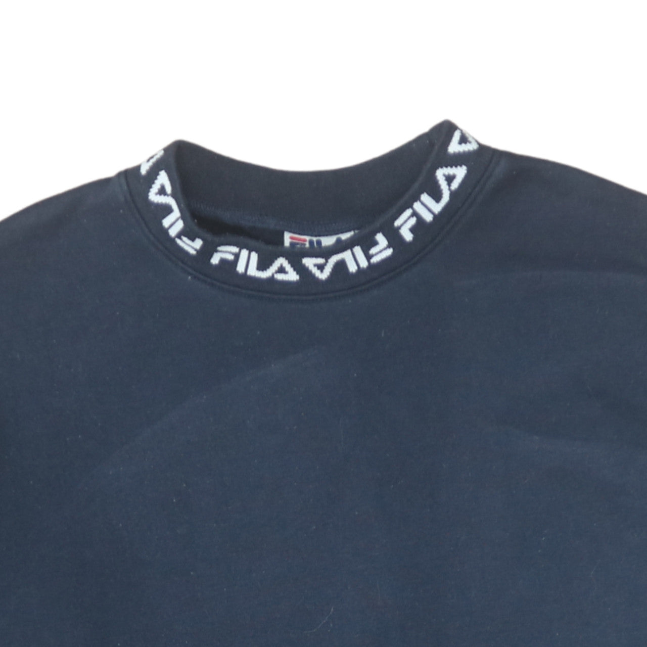 Additional view of Fila Men's Blue Crew Neck Logo Sweatshirt Medium Regular Fit