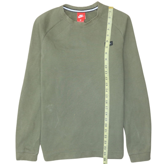 Nike Men’s Green Crew Neck Pullover Sweatshirt Size S Regular Fit