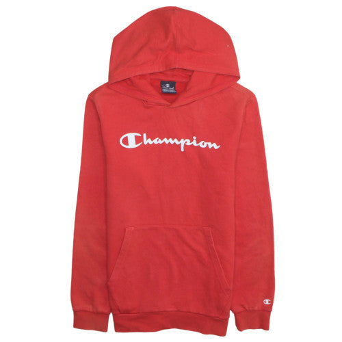 Additional front view of Champion girls’ red xl pullover hoodie 13-14 years cotton blend fleece