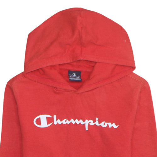 Additional view of Champion girls’ red xl pullover hoodie 13-14 years cotton blend fleece