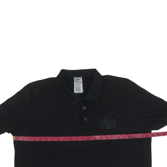 Adidas Men's Black XL Short Sleeve Polo Shirt Classic Fit