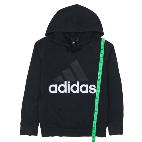 Adidas Women's Black XS Pullover Hoodie with Logo Print