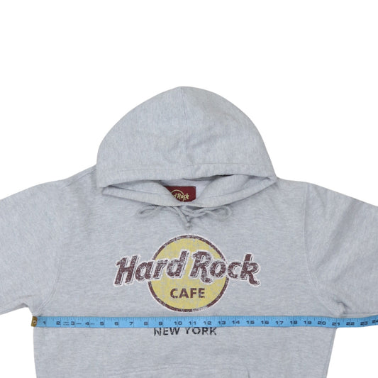 Hard Rock Cafe Women's Grey Pullover Hoodie Medium Cotton Blend