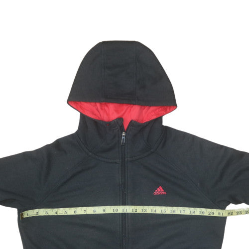 Adidas Men's Black Full Zip Hoodie Size S Fleece Sportswear
