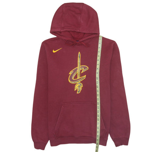 Nike Men Burgundy Cleveland Cavaliers Hoodie Size M Fleece Pullover