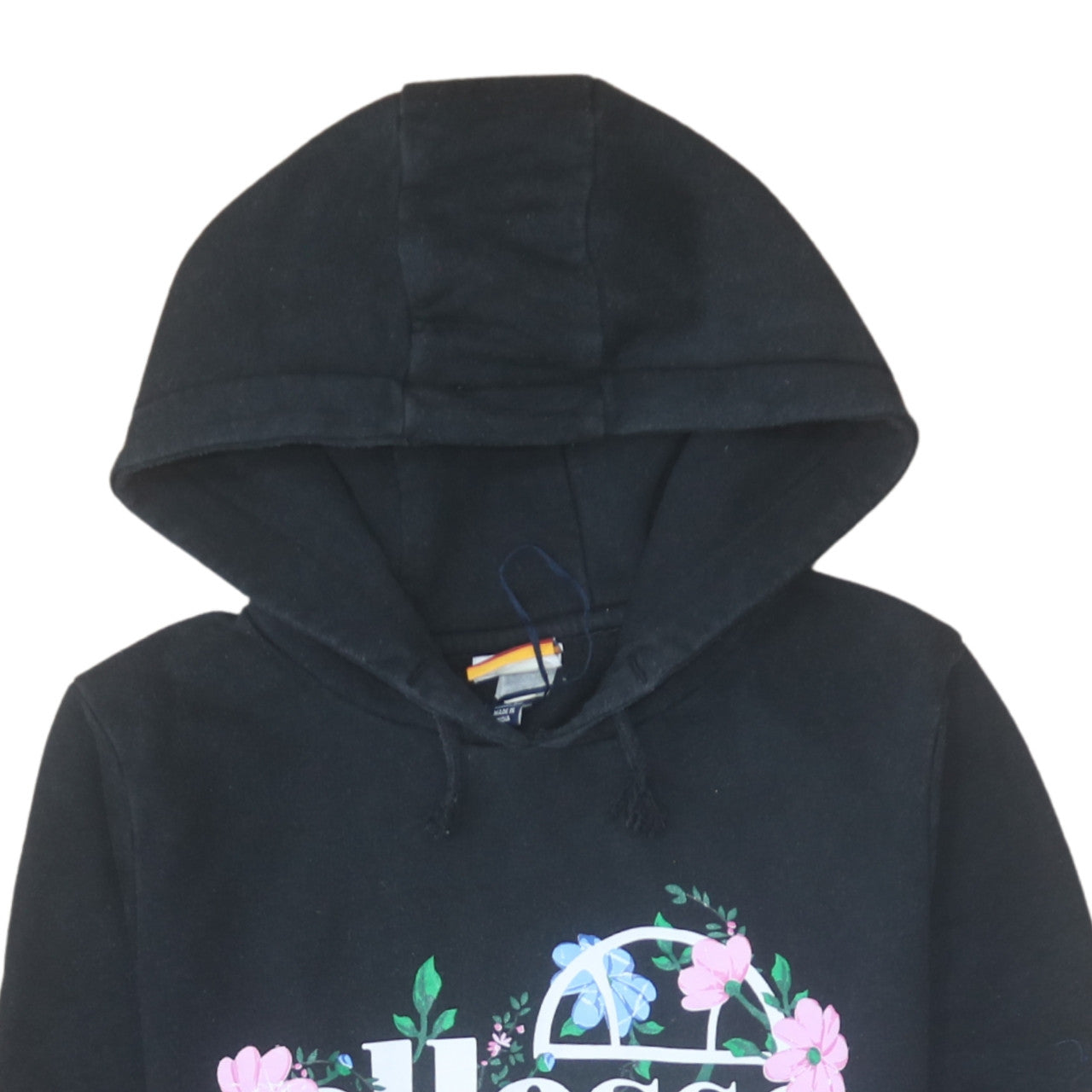 Additional view of Ellesse girls’ black floral logo hoodie 13-14 years pullover fleece