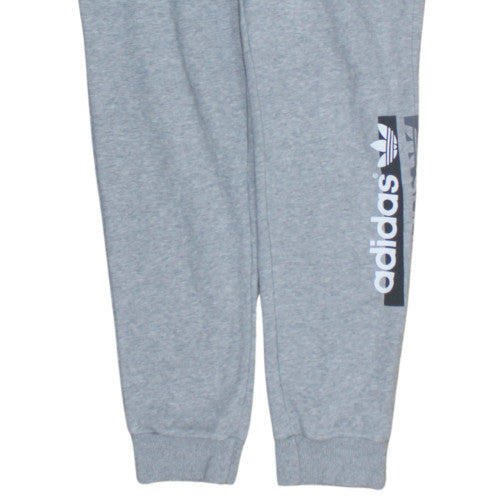 Additional view of Adidas women’s grey jogger sweatpants, size UK 12, drawstring regular fit