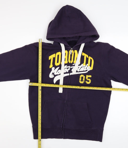 1969 Track & Field California Men's Purple Full Zip Hoodie M