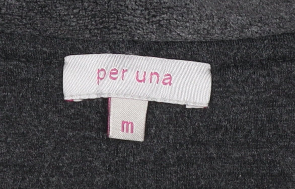 Marks and Spencer Per Una Women’s Grey Fleece Full Zip Jacket M