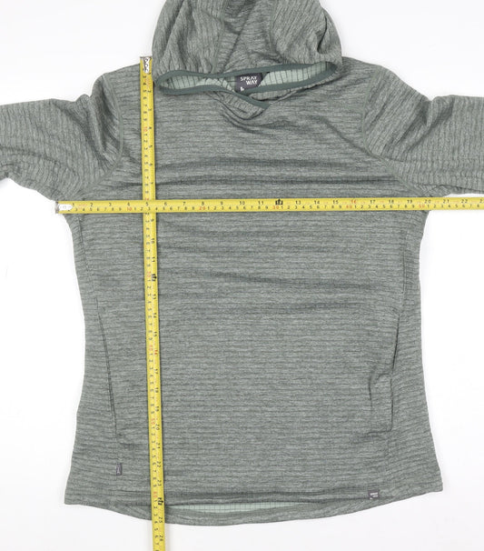 Sprayway Womens Green Size 12 Linhay Hooded Pullover Sweatshirt