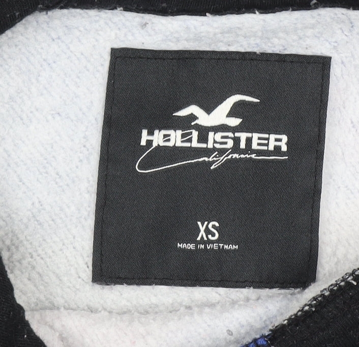 Hollister Womens XS Multicoloured Pullover Hoodie with Graphic Print