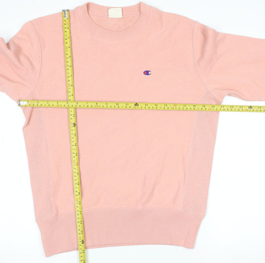 Champion Womens Pink Crew Neck Reverse Weave Sweatshirt Medium