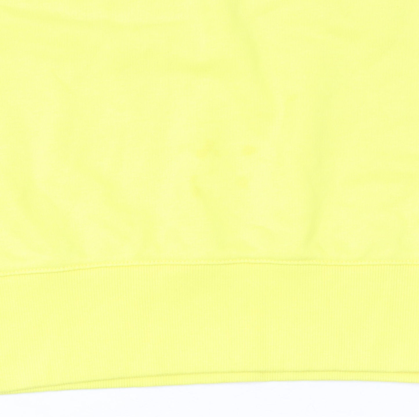 Champion Women Yellow Crew Neck Pullover Sweatshirt Size L Cotton Blend