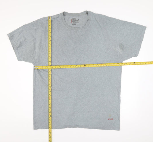 Supreme x Hanes Men's Grey L ComfortSoft Short Sleeve T-Shirt