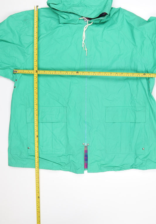 Misty Harbor Women's Green XL Waterproof Hooded Rain Coat