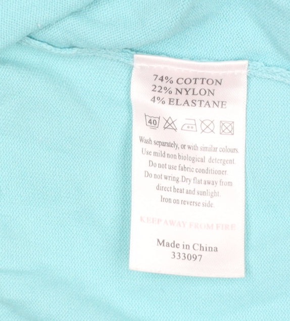 Monsoon Women's Blue V-Neck Long Sleeve Cardigan Size 12