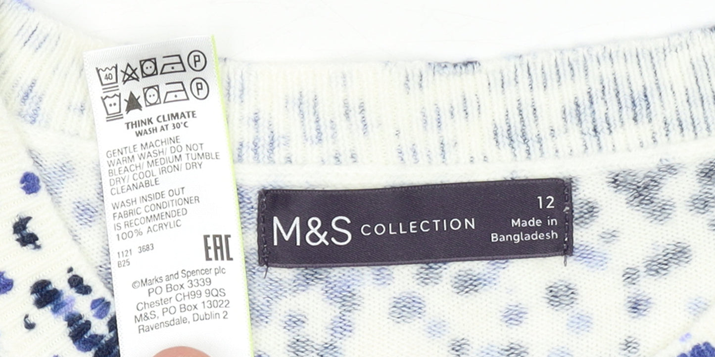 Marks and Spencer Women's Multicoloured Size 12 Pullover Jumper