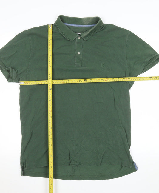 Country Road Men's Green Short Sleeve Polo Shirt XL Cotton