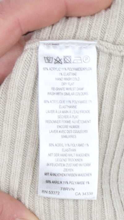 Additional view of French Connection Women’s Beige Roll Neck Knit Jumper, size M