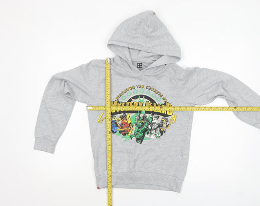 LEGO Ninjago Boys Grey Hoodie Size 152 (Age 12) Pullover Sweatshirt