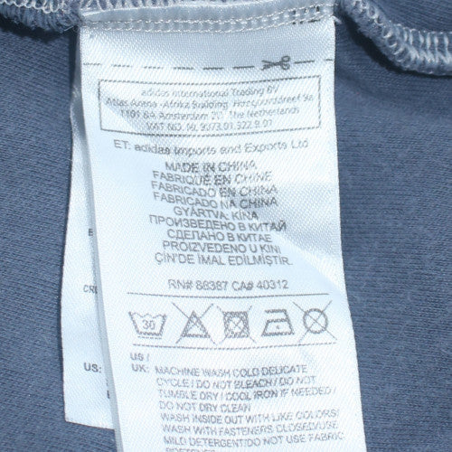 Additional view of Adidas Men’s Blue Full Zip Hoodie Jacket, size S, Sports Style