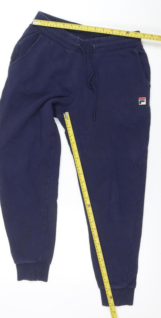FILA Men's Blue Jogger Fleece Sweatpants Size S Regular Fit