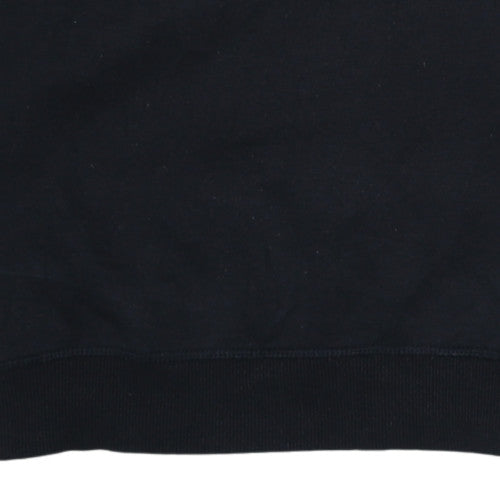 Additional view of Ellesse Men's Black Crew Neck Pullover Sweatshirt, size M