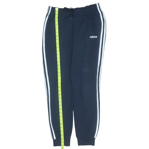 adidas Womens Blue 12-14 Track Pants Joggers Elastic Waist Activewear
