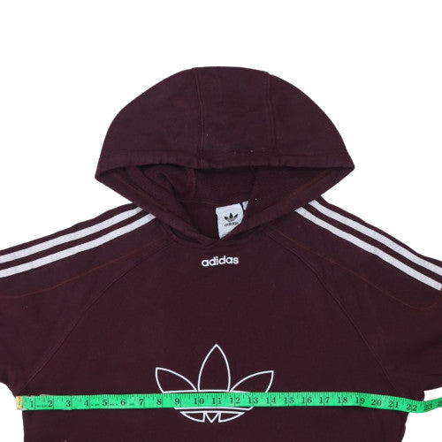 Adidas Men's Brown Pullover Hoodie Small Sports Fleece Sweatshirt