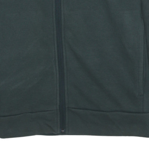 Adidas Men's Green Full Zip Hoodie Size M Sportswear
