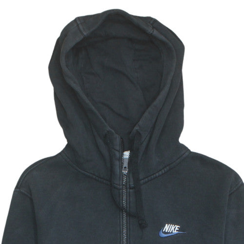 Nike Men's Black XS Full Zip Hoodie with Logo