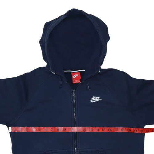 Nike Men's Blue Full Zip Hoodie Size M Fleece Sportswear