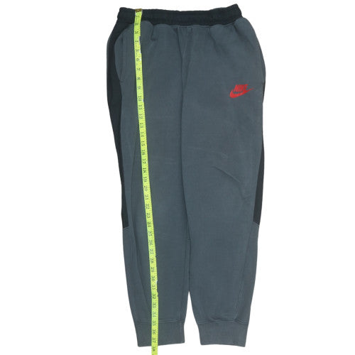 Nike Mens Grey Jogger Sweatpants M Elastic Waist Fleece Trousers