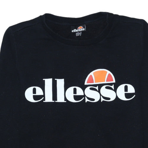 Additional view of Ellesse boys’ black crew neck pullover sweatshirt 12-13 years