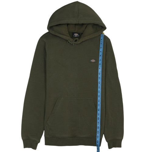 Dickies Men’s Green Small Pullover Hoodie Regular Fit Logo Fleece