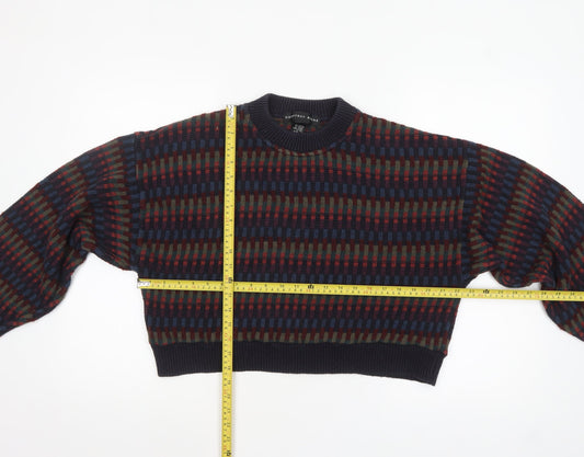 Geoffrey Bene Women's Multicoloured Crew Neck Knit Jumper M