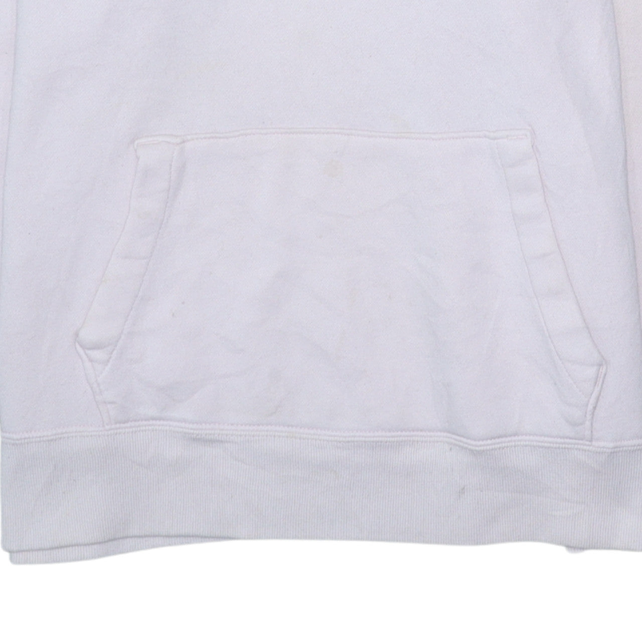 Hollister Womens White Hooded Pullover Sweatshirt XL Cotton Blend