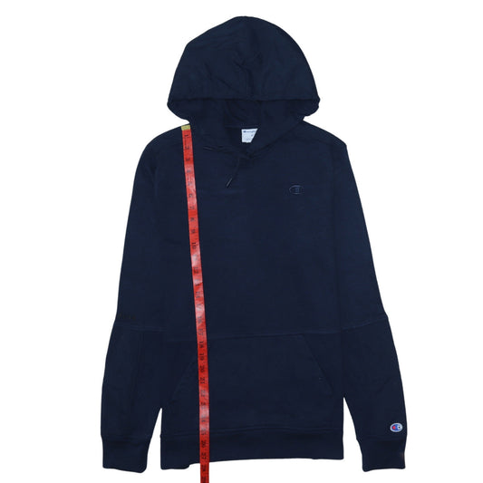 Champion Men’s Navy Blue Pullover Hoodie Size M Cotton Blend