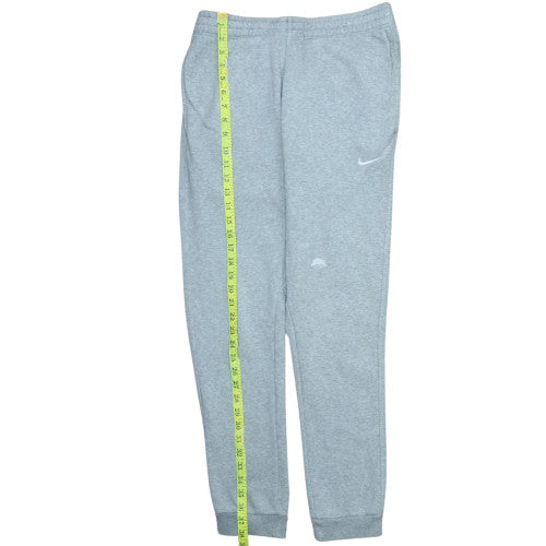 Nike Men's Grey Jogger Sweatpants M Regular Fit Fleece Activewear Trousers