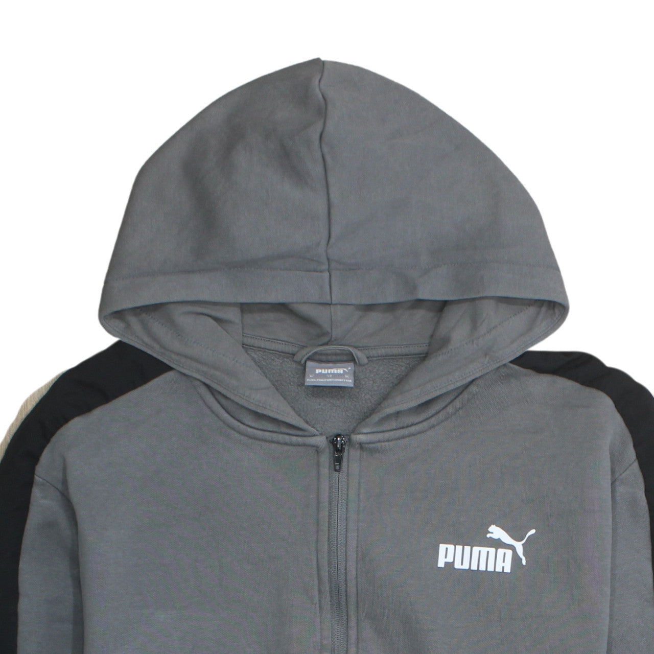 Additional view of Puma Men's Grey Full Zip Hoodie XL Sportswear Sweatshirt
