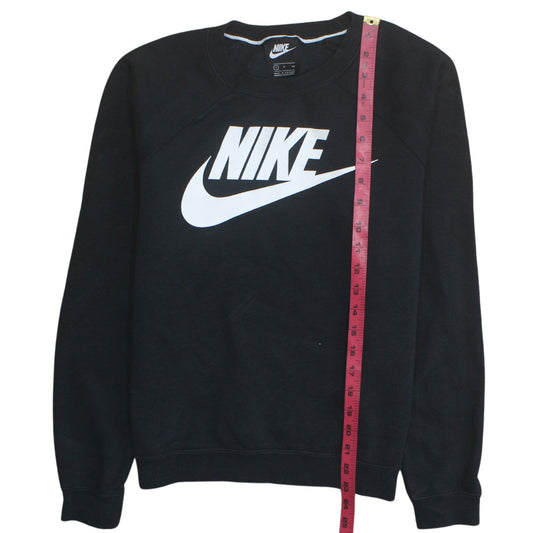 Nike Men's Black S Pullover Crew Neck Logo Sweatshirt
