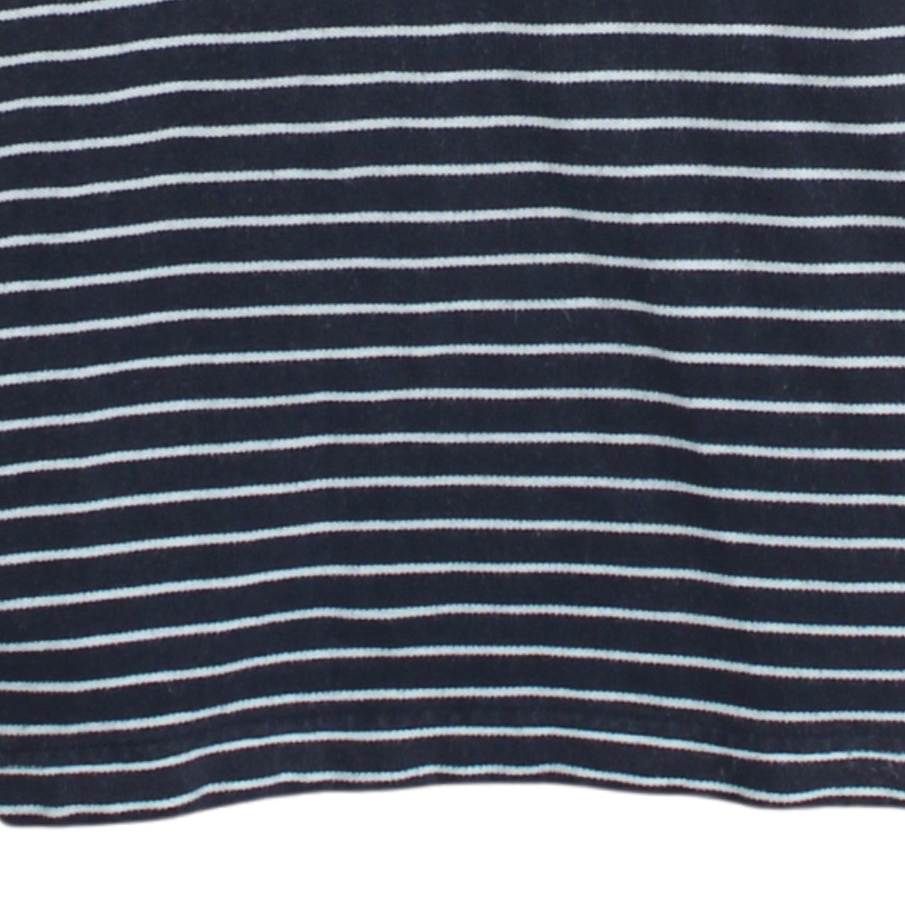 Tommy Hilfiger Womens Blue Striped Polo Shirt Size 14 Cotton