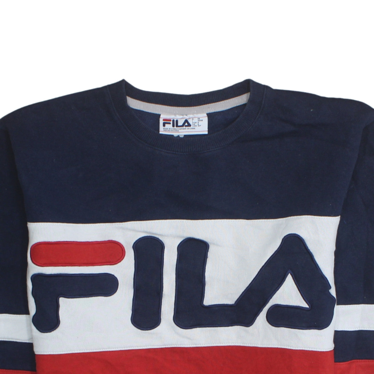 Additional view of Fila Men's Multicoloured Crew Neck Pullover Sweatshirt, size S